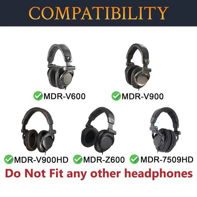 Alt view image 2 of 5 - Headband for Sony MDR-V600/Z600/V900/V900HD/7509HD Headphones, Replacement Headstrap Pad Repair Part - Black