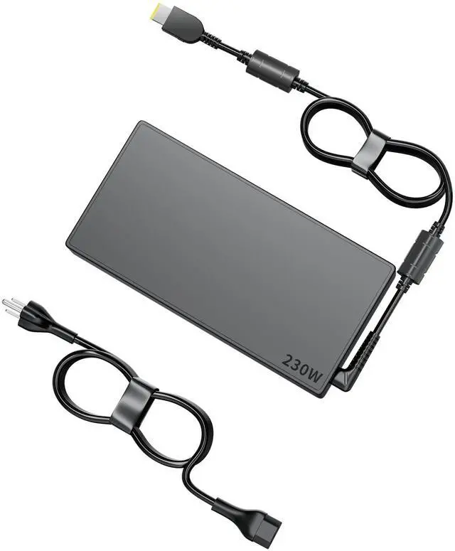 Main image of 230W Laptop Charger for Lenovo Legion ThinkPad IdeaPad AC Adapter | 20V 11.5A Compatible with Lenovo Legion 5 7 5P Y540 Y545 Y740, ADL230NDC3A ADL230NLC3A, Slim Square Tip Power Supply Cord
