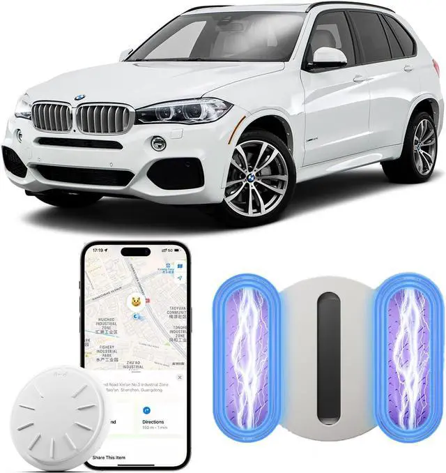 Main image of Tracker Device for Vehicles,GPS Car Tracker Works with Apple Find My(iOS Only),Anti-Lost Car Locator,Mini Hidden Car Tracker with Magnetic Case (White,1PCS)