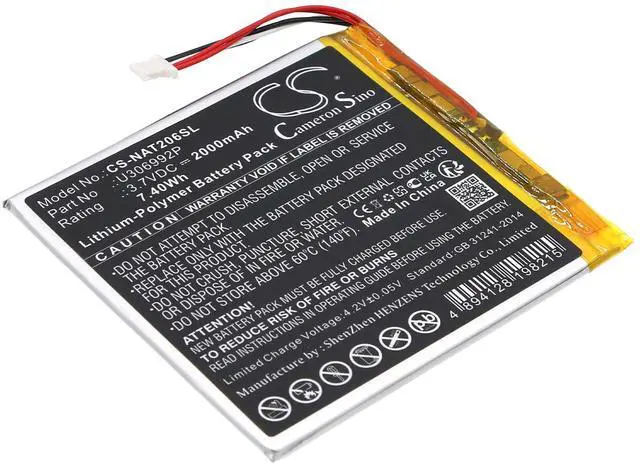 Main image of Replacement Battery for ONN 100005206,100026191,Surf Tablet 7" U306992P
