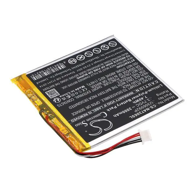 Alt view image 2 of 5 - Replacement Battery for ONN 100005206,100026191,Surf Tablet 7" U306992P