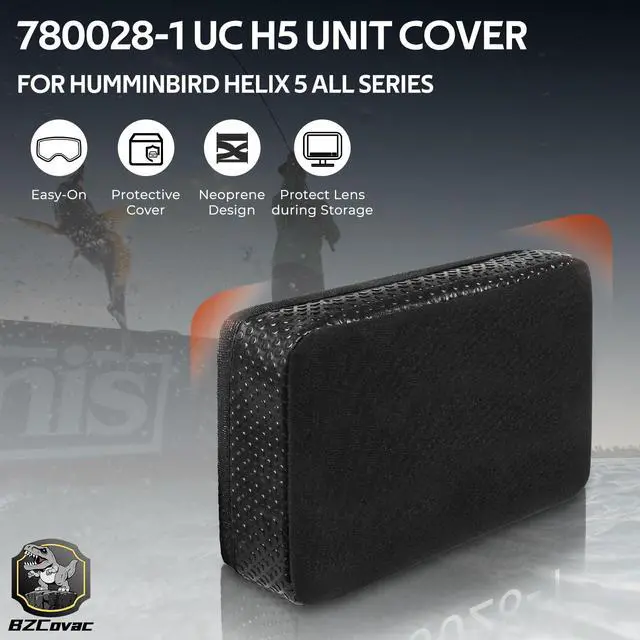 Alt view image 2 of 7 - GPS Cover for Humminbird Helix 5 Fish Finder - 5'' Neoprene Screen Sun Cover, 780028-1