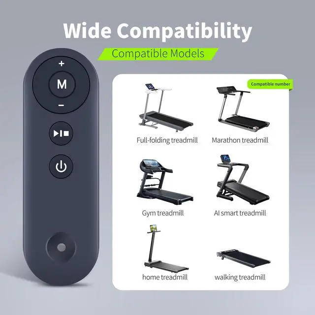 Alt view image 2 of 6 - Replace Remote for TODO Bigzzia TOGOGYM SAYFUT TD-1AD-4000 Treadmill | Included Battery,Easy pairing,Responsive control, for CintBllTer Ecogou,Lichico Walking Pad Treadmill