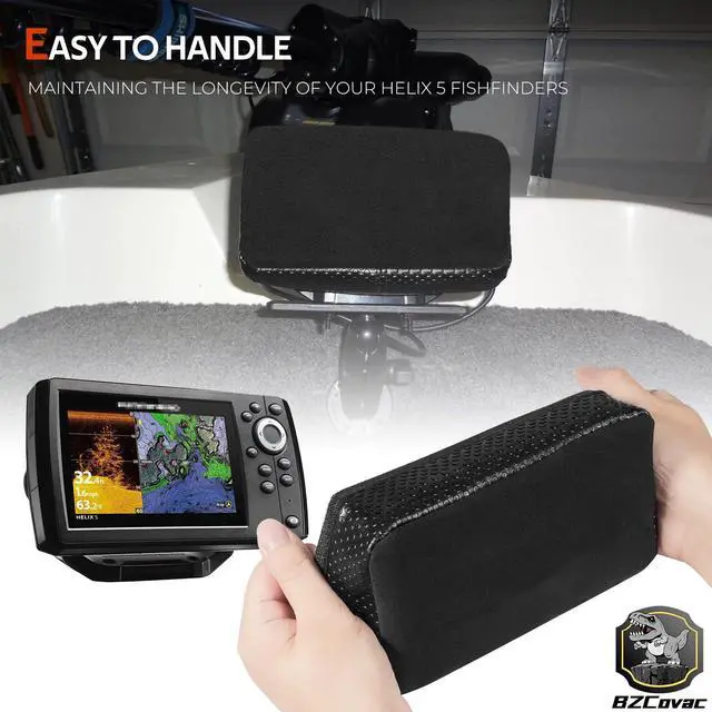 Alt view image 6 of 7 - GPS Cover for Humminbird Helix 5 Fish Finder - 5'' Neoprene Screen Sun Cover, 780028-1