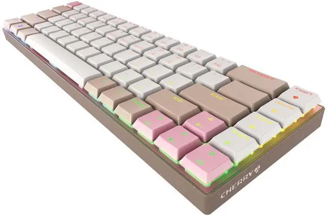 Main image of MX-LP 2.1 Compact Wireless, Mechanical Gaming Keyboard in 65 Percent Format, Multi-Device, RGB Lighting, Rechargeable, MX Low Profile Speed Switches, Khaki