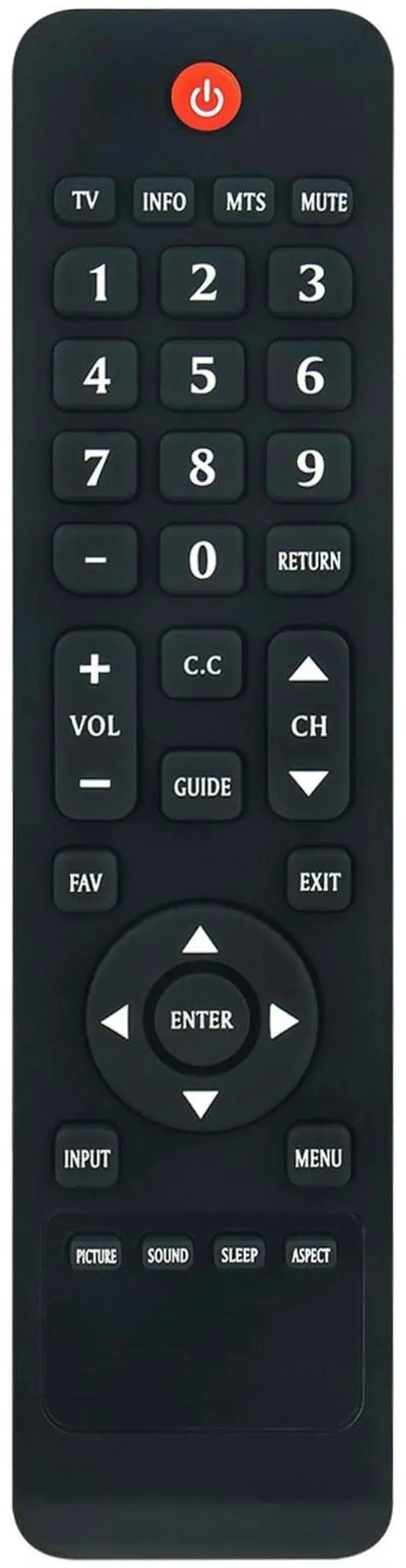 Main image of RC00295P Remote Replacement for ViewSonic TV VT4200-L VS13915-1M VS13750-1M VS14569-1M VT2406-L VT2216-L VT1602-L VT2756-L VT3200-L CDE6500-L CDE3200-L
