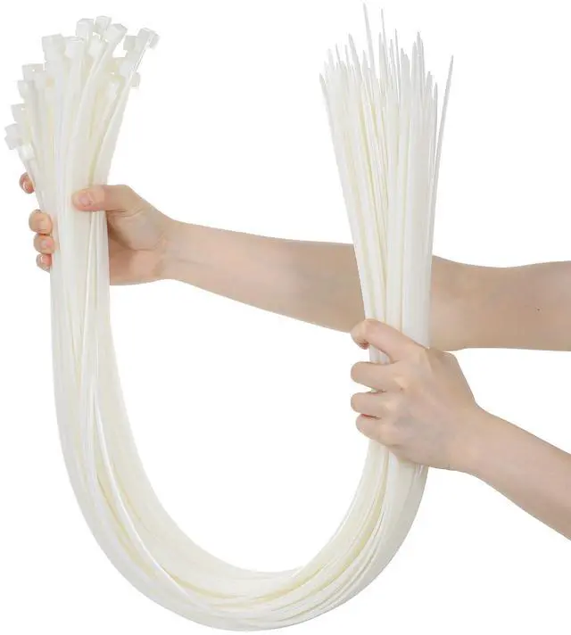 Main image of 100 Pcs White Zip Ties Heavy Duty Cable Ties Large Cable Tie Wraps Big 36 Inch for Indoor Outdoor Use for Indoor and Outdoor Binding Fences Awnings Tying Branches Bundling of Crops