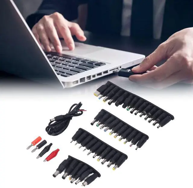 Alt view image 6 of 7 - 45PCS Universal Laptop DC Power Adapter Plug Kit with 5.5x2.1mm Female Base, Notebook Power Supply Connector Tips for Computer Charger Replacement