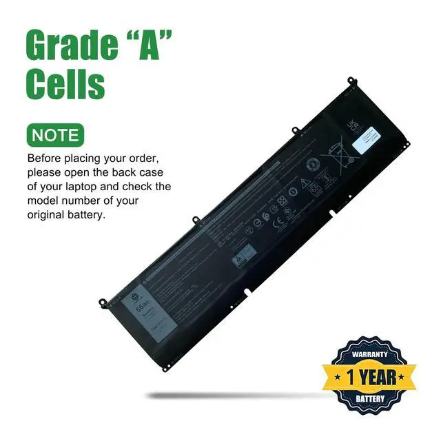 Alt view image 3 of 5 - 8FCTC CPX-P8P1P Laptop Battery Replacement for Dell G15 5510 5511 5515 5520 5521 5525 G7 7500 Precision 5550 5560 Inspiron 7510 7610 Series 0DVG8M DVG8M 0P8P1P P8P1P 11.4V 56Wh 4650mAh