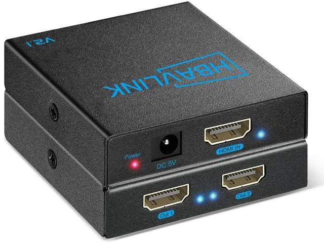 Main image of 8K HDMI Splitter 1 in 2 Out 4K 120Hz- HDCP 2.3, VRR, HDR, Dolby/DTS5.1-1x2 HDMI 2.1 Splitter Mirror Display for PS3/4/5, Apple TV, Xbox, Fire TV Stick/Cube, Roku Stick, etc