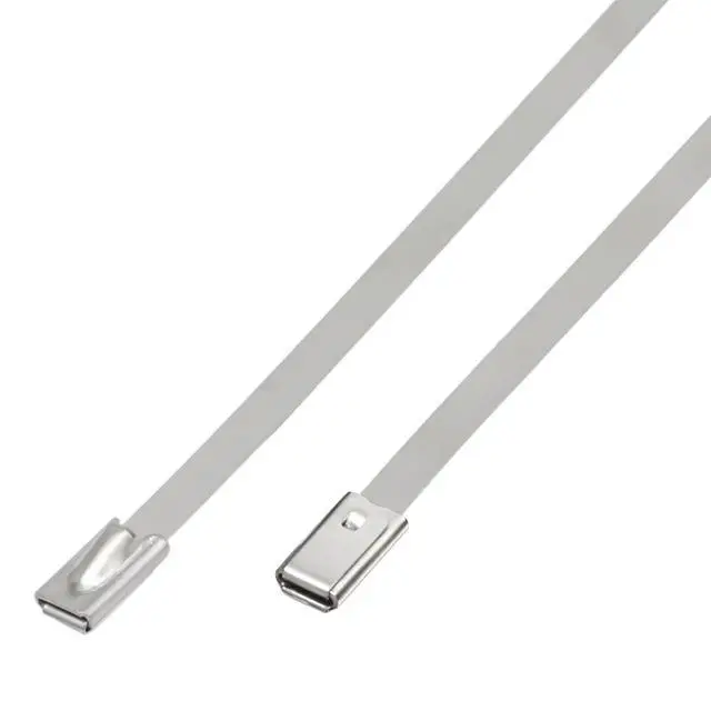Alt view image 5 of 5 - Metal Zip Ties, 18 Inch, 304 Stainless Steel | 100 Pcs, Self-Locking Cable Ties, 270lbs Tensile Strength, Heavy Duty, For Vehicles, Farms, Gardens, Outdoor Chain Link Fence