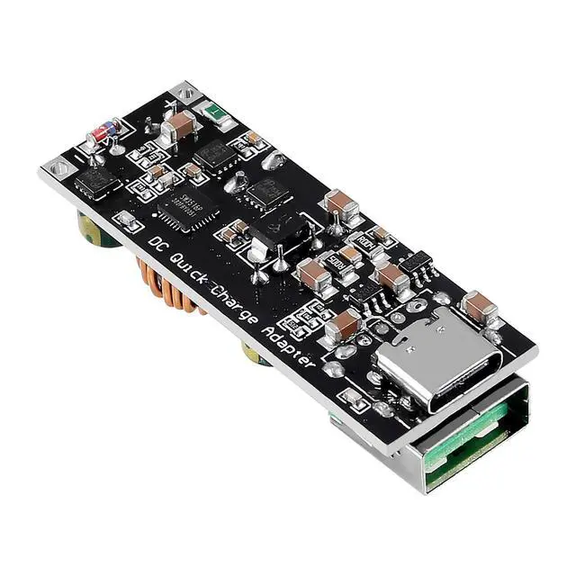 Alt view image 6 of 6 - 2PCS 60W 6-35V DC to USB Type C PD 3.0 QC4 Type A QC3.0 DC Fast Charge 12V 24V Step-Down Power Module USB Type-C Mobile Phone Quick Charge Adapter