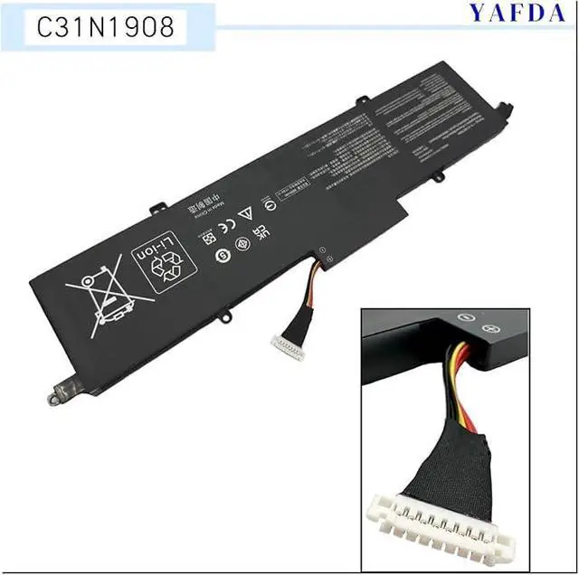 Alt view image 4 of 7 - C41N1908 New Laptop Battery Replacement for Asus ROG Zephyrus G14 GA401II GA401IV GA401IH GA401IU GA401IV GA401IV-BR9N6 GA401Q GA401QH GA401QM Series