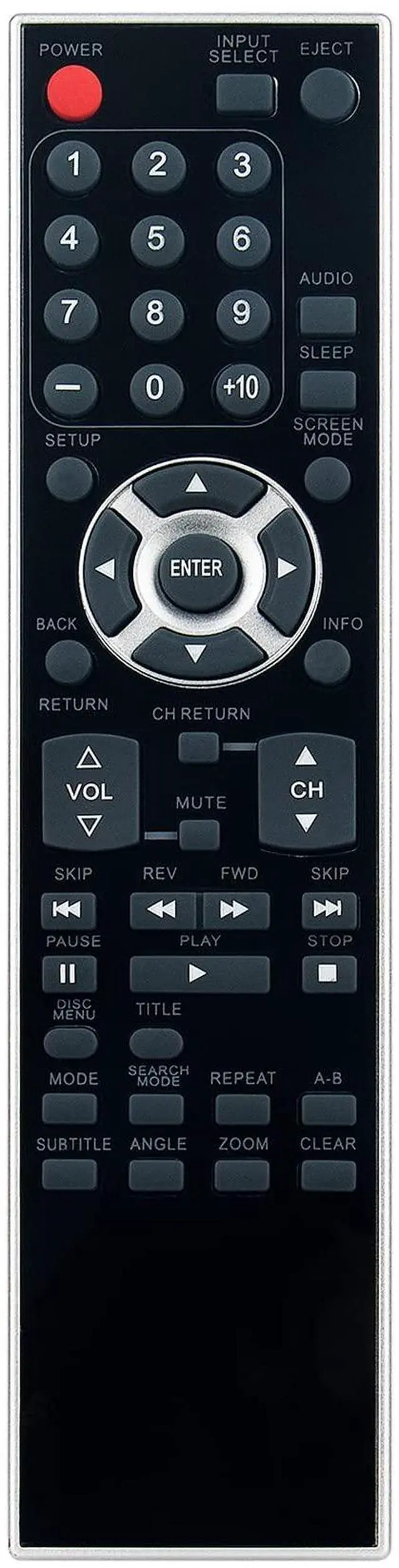 Main image of NF013UD Replacement Remote Control Applicable for Sylvania TV DVD Combo | 6626LDG LD320SS8 6626LDGA LD320SS8A LD370SS8 LD370SS8M2 LD370SC8S