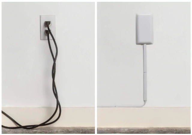 Alt view image 4 of 6 - No Shock Child Protector, Outlet & Plug Concealer for Inverted Outlets, Protective Cord Clips, 8-Foot Flat Extension Cord with Multiple Outlets, Baby Proofing from Chewing Dangerous Cords