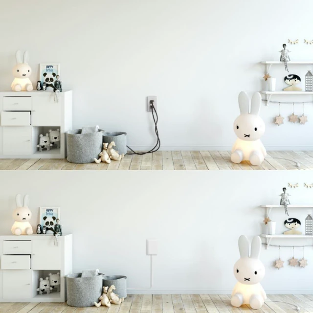Alt view image 5 of 6 - No Shock Child Protector, Outlet & Plug Concealer for Inverted Outlets, Protective Cord Clips, 8-Foot Flat Extension Cord with Multiple Outlets, Baby Proofing from Chewing Dangerous Cords