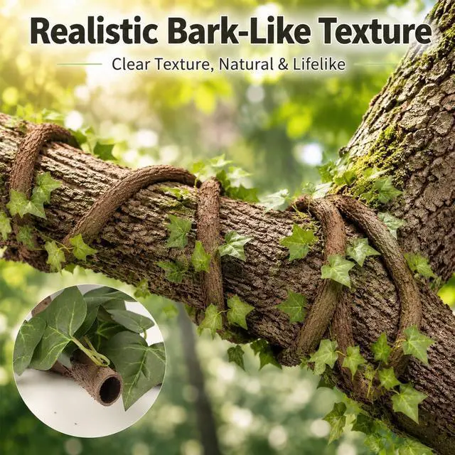 Alt view image 2 of 7 - Artificial Leaf Vine Decor Flexible Wire Protector for Indoor Outdoor Use | Garden, DIY Landscaping & Home Decor