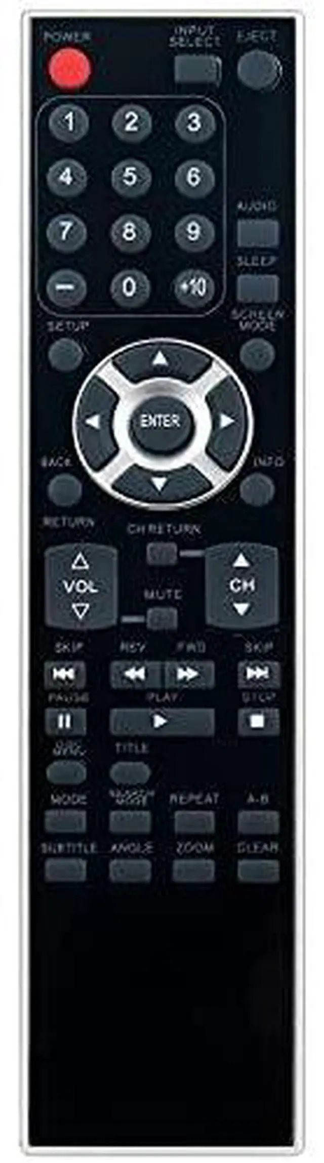 Alt view image 6 of 6 - NF013UD Replacement Remote Control Applicable for Sylvania TV DVD Combo | 6626LDG LD320SS8 6626LDGA LD320SS8A LD370SS8 LD370SS8M2 LD370SC8S