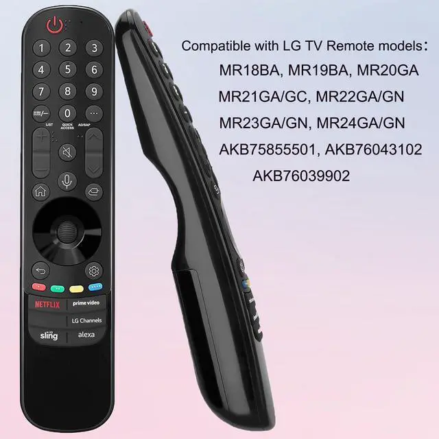Alt view image 5 of 5 - for LG Smart TV Remote Replacement | Compatible with 2019-2024 LG OLED QNED UHD NanoCell 4K 8K Smart TVs, with Voice and Pointer Function