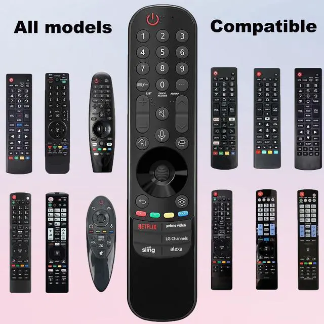 Alt view image 3 of 5 - for LG Smart TV Remote Replacement | Compatible with 2019-2024 LG OLED QNED UHD NanoCell 4K 8K Smart TVs, with Voice and Pointer Function