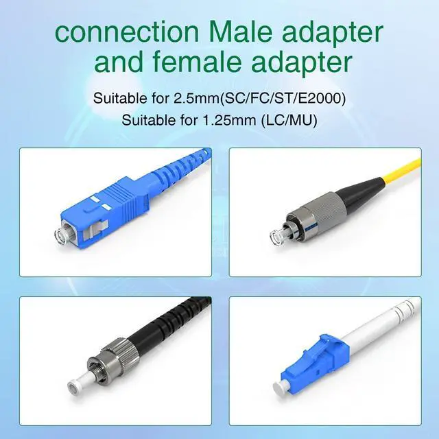 Alt view image 3 of 6 - Fiber Optic Cleaner,Fiber Optic connectors Cleaning,Fiber Optic Cleaner Pen with 800+ Cleans for LC/MU 1.25mm UPC/APC Ferrules Push Type
