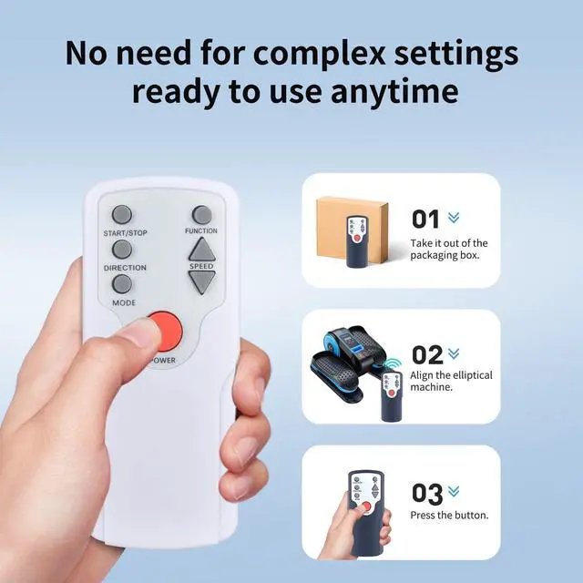 Alt view image 3 of 7 - Remote for ANCHEER/GUMWIG/HJDFGSS D802/KMSO16M Under Desk Elliptical | Easy pairing,Responsive control,for Amonax KMS011M