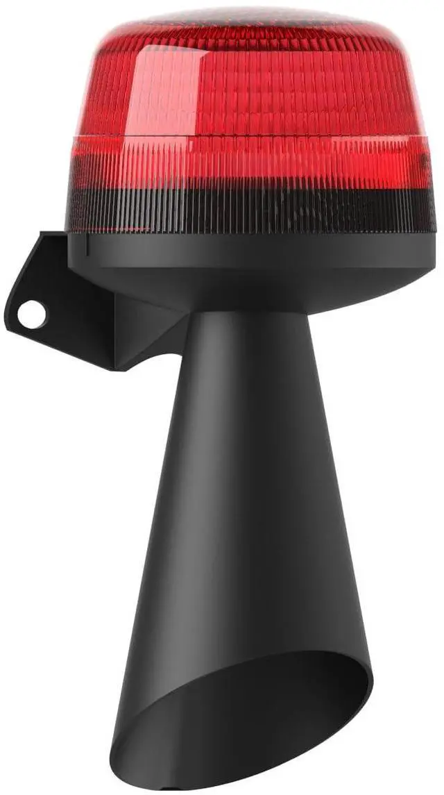 Main image of Brand SMD LED Warning Light Built with 10 Changeable Tone Electronic Siren Multifunction Steady Blinking Flasher Working Mode Alarm Siren Sournder Light Beacon (Red, 12-24VAC/DC)