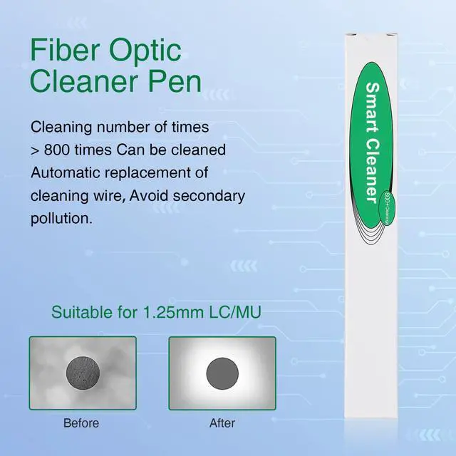 Alt view image 4 of 7 - Cleaner Optical Fiber Cleaner Pen Cleans 2.5mm SC FC ST Connector Over 800 Times