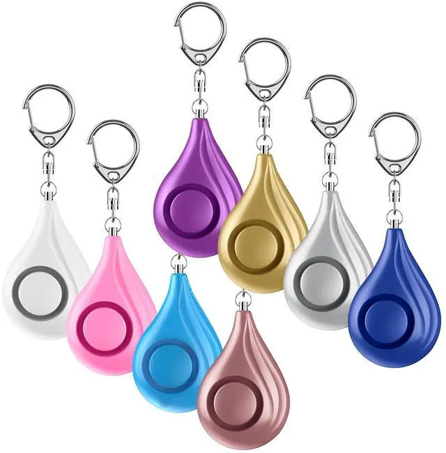 Main image of Personal Safety Alarms for Women for Women, Birthday Gifts for Women, Teen Girl, Daughter, Niece, Granddaughter, Kids, Personal Security Alarm Keychain, 8 Pack, 8 Color