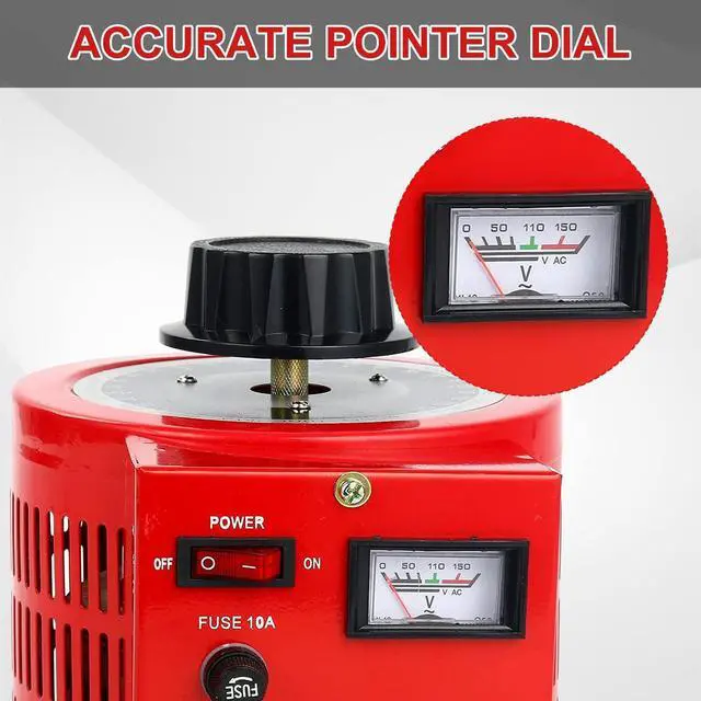 Alt view image 5 of 7 - Variac, 1000VA Variable Voltage Transformer,AC Auto Transformer | 10Amp Variac Transformer,110V Input 0-130V Output,Ideal for Household Industrial and Lab Voltage Testing