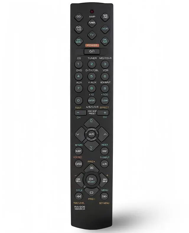 Main image of Universal Replacement Remote Control for Yamaha RAV206 RAV210 RAV204 V4731900 V4297600 HTR-5250 RX-V596 RX-V596RDS V6940901 RX-V420 RX-V520 RAV205 AV A/V Receiver