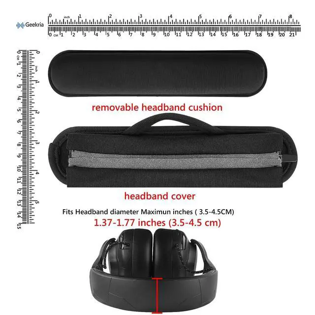 Alt view image 3 of 6 - Hook and Loop Headband Cover Set, DIY Installation (Fits 3.5-4.5 cm Headbands), Compatible with Corsair, JBL, Logitech, Razer, Sennheiser, Turtle Beach, 3M(Cooling-Gel)