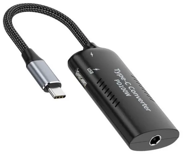 Main image of USB C Power Converter,DC Power 5.5x2.5mm Input to USB C 100W with 15W Type C and 12W Type A Output PD Emulator Trigger Charge Cable Adapter