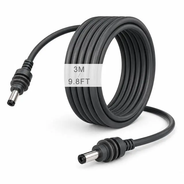 Main image of Starlink Mini Power Cable Compatible, DC to DC Cable with Waterproof 5.5mm x 2.1mm Connector, 16AWG PVC Cord (9.8FT)