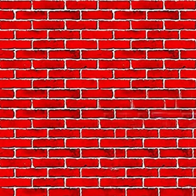 Main image of Brick Wall Backdrop for Christmas | 4 Foot x 30 Foot | Party Supplies Decoration | Brick Backdrop & Fireplace Backdrop Decoration for December Decoration