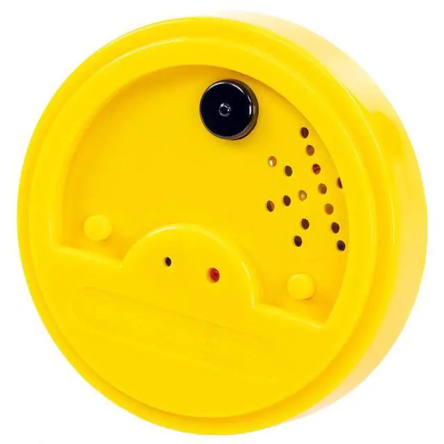 Alt view image 2 of 6 - Talking Tins Voice Recordable Sound Buttons, 20 Seconds Recording, Yellow, Pack of 3. Ideal Dementia Aid for Independent Living and Educational Activities