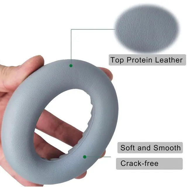 Alt view image 3 of 5 - Replacement Ear Pads for Bose 700 Headphones - NC700 Ear Pads Cushion | Memory Foam Cushion Tips, Noise Cancelling, Soft & Comfortable, Silver