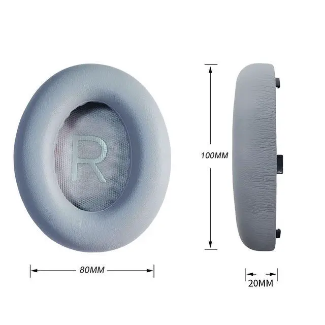 Alt view image 5 of 5 - Replacement Ear Pads for Bose 700 Headphones - NC700 Ear Pads Cushion | Memory Foam Cushion Tips, Noise Cancelling, Soft & Comfortable, Silver