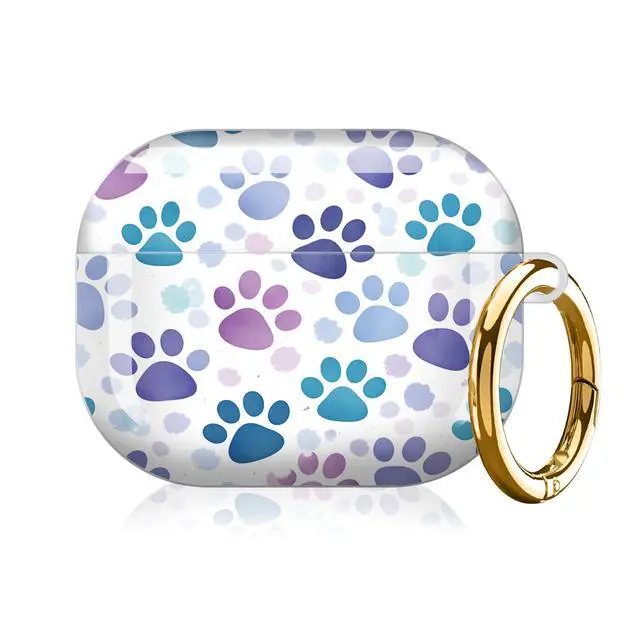 Alt view image 3 of 3 - Case Compatible with AirPod Pro 3 2025, Cute Protective Cover with Keychain for AirPod Pro 3rd Generation, Full Protection Case for Women Girls(Colorful Paw)