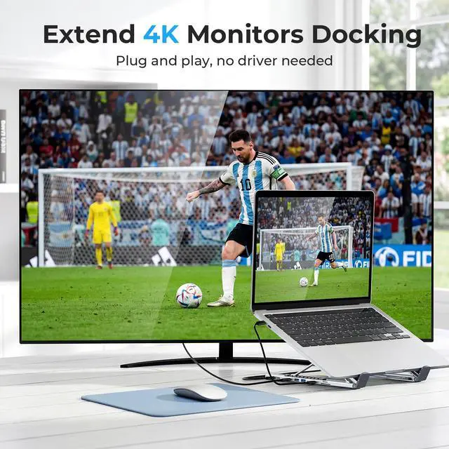 Alt view image 4 of 6 - USB C Laptop Docking Station Stand,Dock Tablet Stand, 8 in 1 USB C Hub with 4K HDMI, 2 USB 3.0, PD 100W, SD/TF Card Reader, Dock Station Computer Holder for MacBook Pro/Air, Dell, ASUS, HP, Lenovo