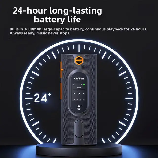 Alt view image 5 of 7 - Portable Bluetooth Speaker | 120dB Loud Volume, Touchscreen, Powerful Bass, TWS Pairing, IPX6 Waterproof