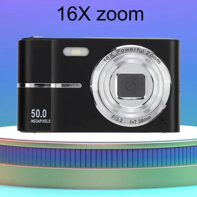 Alt view image 5 of 7 - Digital Camera, Autofocus FHD 1080P 50MP Vlogging Camera with 16X Zoom Portable Compact Small Video Camera for Beginners and Teens