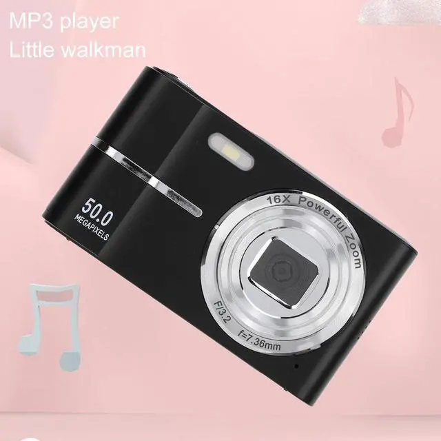 Alt view image 7 of 7 - Digital Camera, Autofocus FHD 1080P 50MP Vlogging Camera with 16X Zoom Portable Compact Small Video Camera for Beginners and Teens