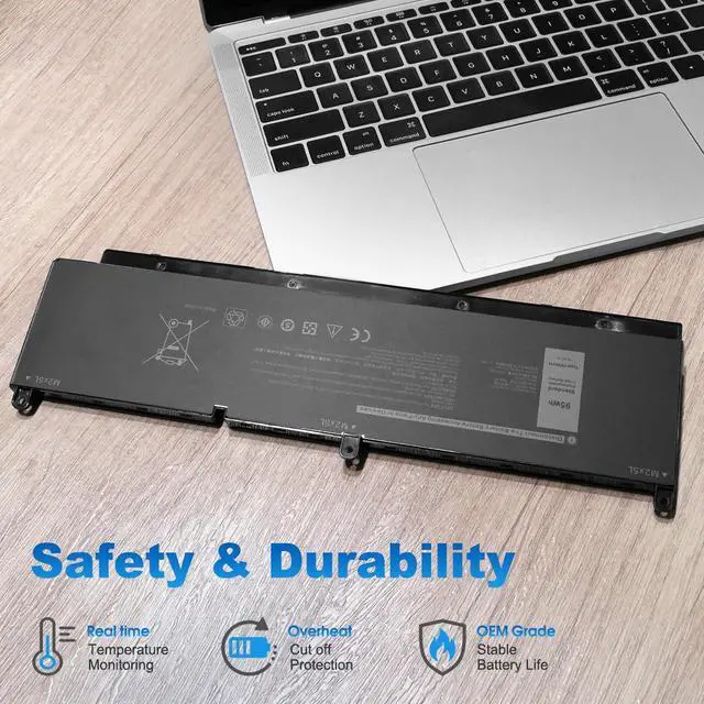 Alt view image 4 of 7 - 95Wh PKWVM Battery Replacement for Dell Precision 7550 7560 7750 7760 | Mobile Workstation Series C903V CR72X 68ND3 0447VR 453-BBCQ P44E P93F P44E001 P44E002 P93F001 P93F002 11.4V 7922mAh