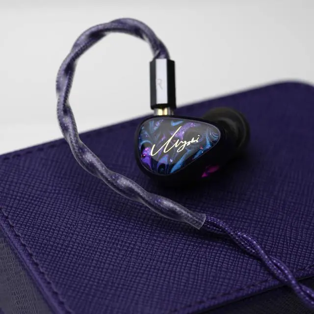 Alt view image 7 of 7 - TWISTURA Lingxi PU Leather Earphone Case, Magnet Portable IEM Storage Bags | Rigid Shell & Stylish Earbuds Accessories Carrying Cases for Travel Commute (Purple)