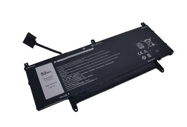 Alt view image 5 of 6 - N7HT0 Laptop Battery Replacement for Dell Latitude 9510 9520 / Latitude 9520 2-in-1 P94F P95F P95F001 P94F001 TVKGH V5K68 N2NLL 08NFC7 N2NLL N7HTO 0PKW00 089GNG - 7.6V 52Wh