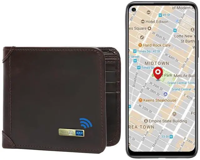 Main image of Anti-Lost Men's Bluetooth Wallet Trackable Wallet Minimalist Slim Tracker & Finder Credit Card Gift Box