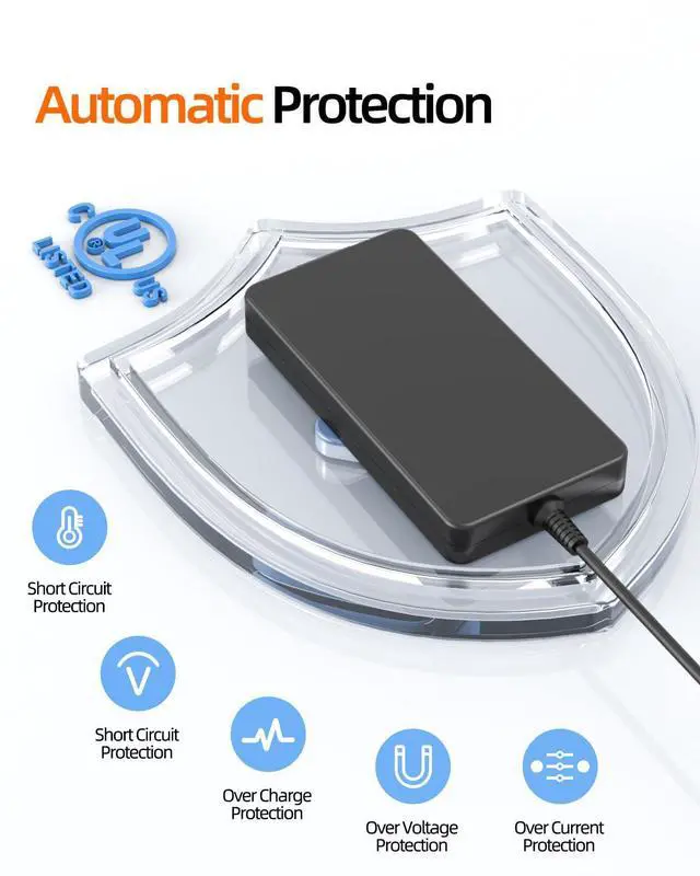 Alt view image 2 of 7 - 240W Charger Fit for Alienware Laptop Charger (UL Listed-Meets Highest Safety Standards) - Fit for Alienware M15 M17 R2 R3 R4 R5 R6 R7 15 17 M17X M16 R2 M14X X15 X17 X16 Laptop AC Adapter Power Cord