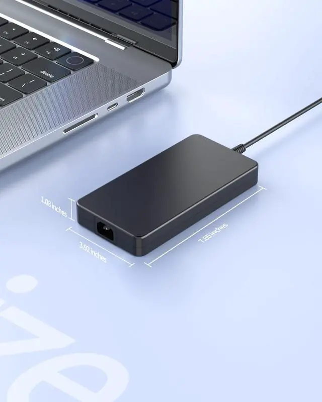 Alt view image 6 of 7 - 240W Charger Fit for Alienware Laptop Charger (UL Listed-Meets Highest Safety Standards) - Fit for Alienware M15 M17 R2 R3 R4 R5 R6 R7 15 17 M17X M16 R2 M14X X15 X17 X16 Laptop AC Adapter Power Cord
