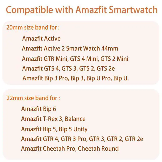 Alt view image 2 of 7 - Compatible with Amazfit bip 6 bands, 20mm, 22mm Quick Release Slim Vintage Leather Strap Replacement for Women, Man, Wristband Compatible with Amazfit Active 2 Sqaure Smartwatch